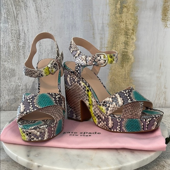 kate spade Shoes - Kate Spade Grace Platform Sandals - Lemon Sorbet (8.5) 🎁😍💗